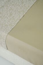 Parure de lit jacquard tissé en beige – Image 4