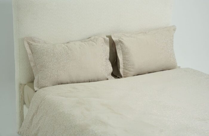 Pack housse de couette jacquard tissé beige rosé – Image 6