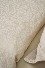 Pack housse de couette jacquard tissé beige rosé – Image 4
