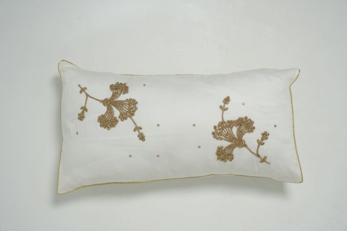 Pack housse de couette brodée - Blanc cassé et doré – Image 6