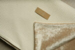 Plaid double texture en beige crème – Image 2