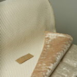 Plaid nid d’abeilles beige