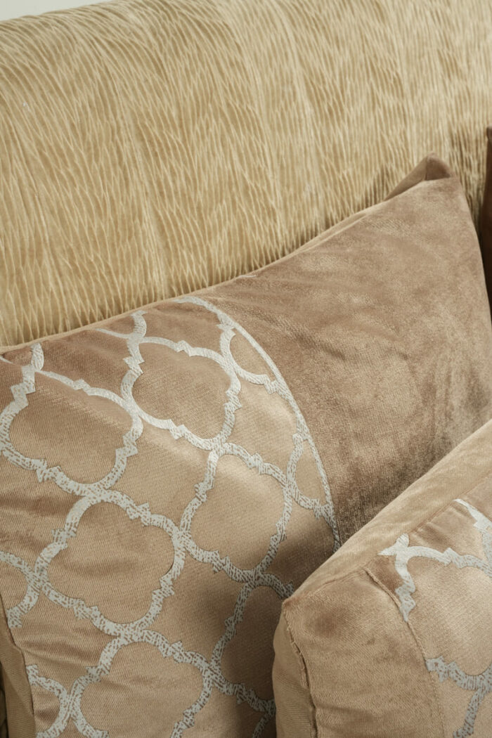 Couvre-lit sérigraphié en marron - Motif gris – Image 7