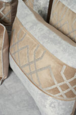 Couvre-lit sérigraphié en gris et marron - Motif gris – Image 5