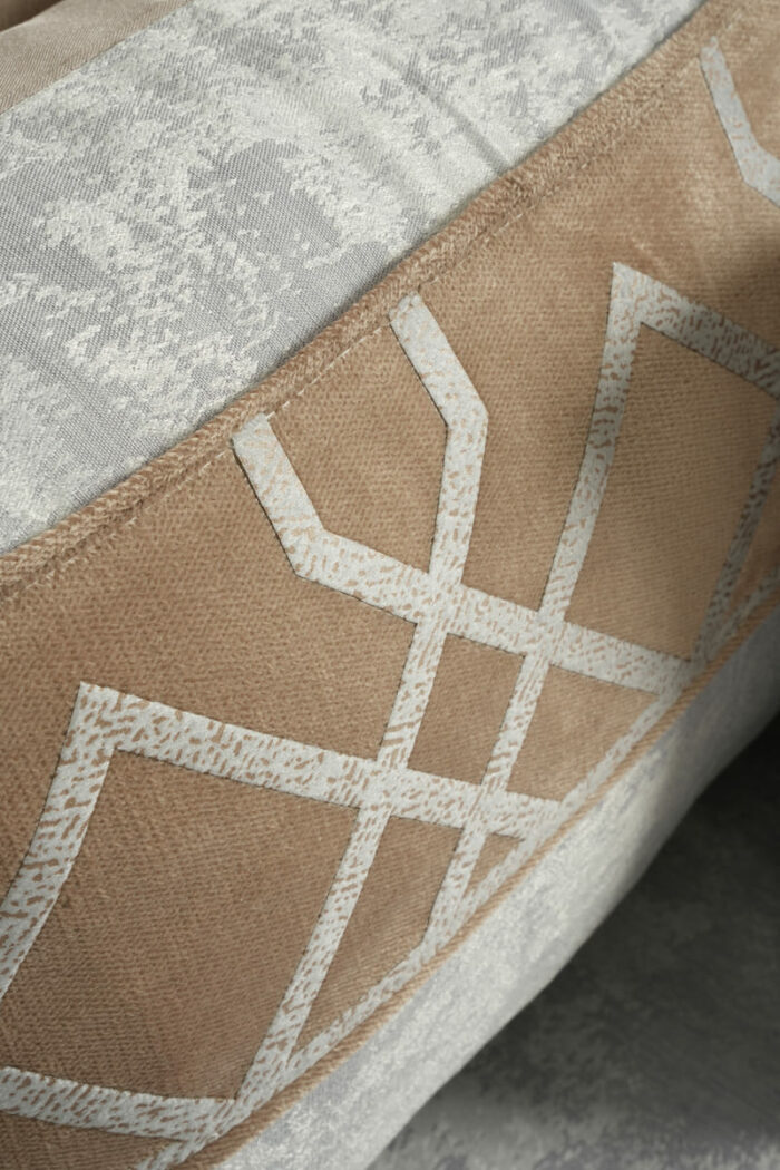 Couvre-lit sérigraphié en gris et marron - Motif gris – Image 12