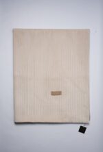 Plaid en tissu côtelé - Beige clair