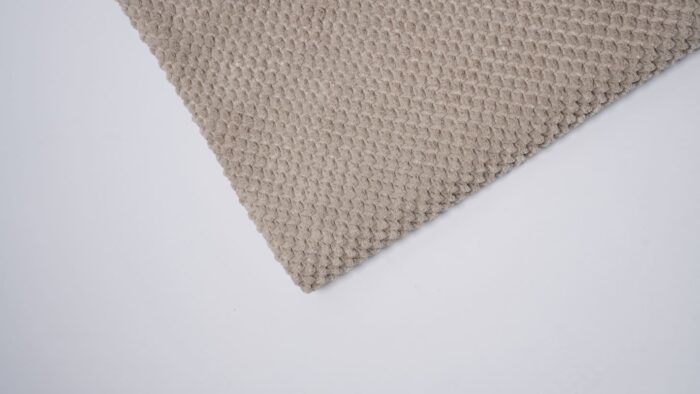 Plaid en velours chenillé - Taupe clair – Image 2