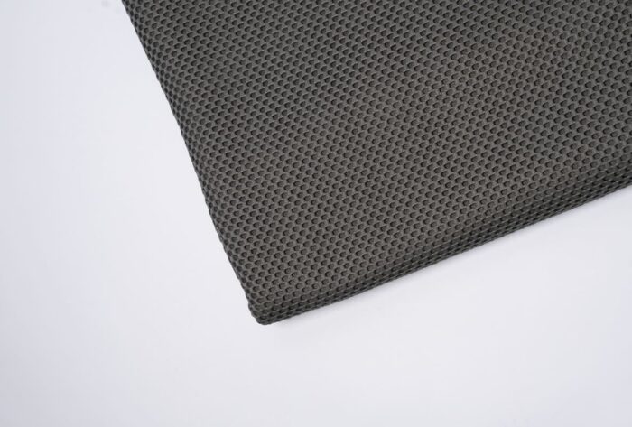 Plaid double texture en gris foncé – Image 2