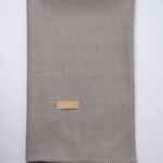 Plaid nid d’abeilles gris