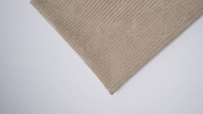 Plaid en tissu côtelé - Taupe – Image 2