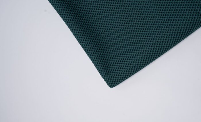 Plaid double texture en bleu canard – Image 2