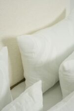 Couvre-lit blanc en lin – Image 5