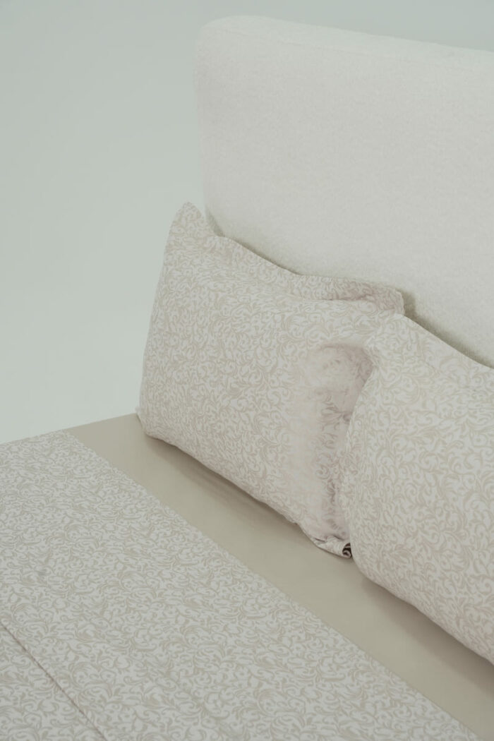 Parure de lit jacquard tissé en beige rosé – Image 3