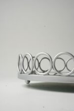 Plateau circulaire argent - Contour cercles – Image 3
