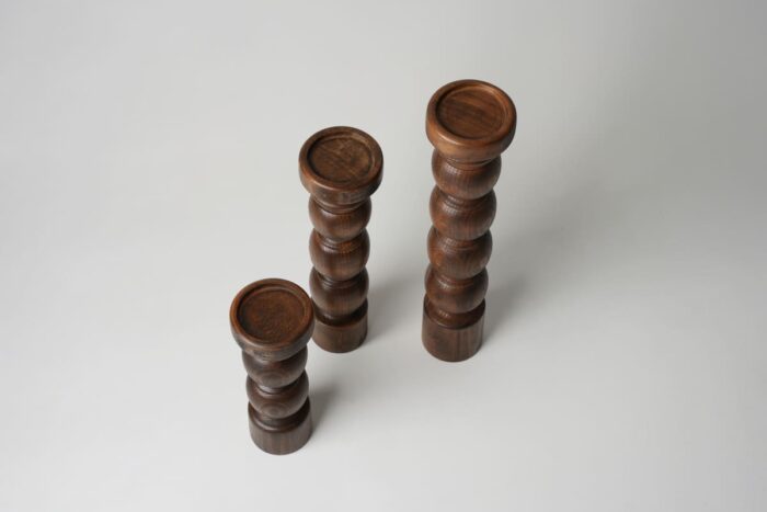 Série de 3 chandeliers en bois – Image 10