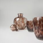 Service à eau 7 pièces marron - Carafe ronde