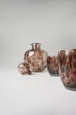 Service à eau 7 pièces marron - Carafe ronde