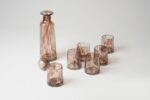Service à eau 7 pièces marron - Carafe cylindrique – Image 2
