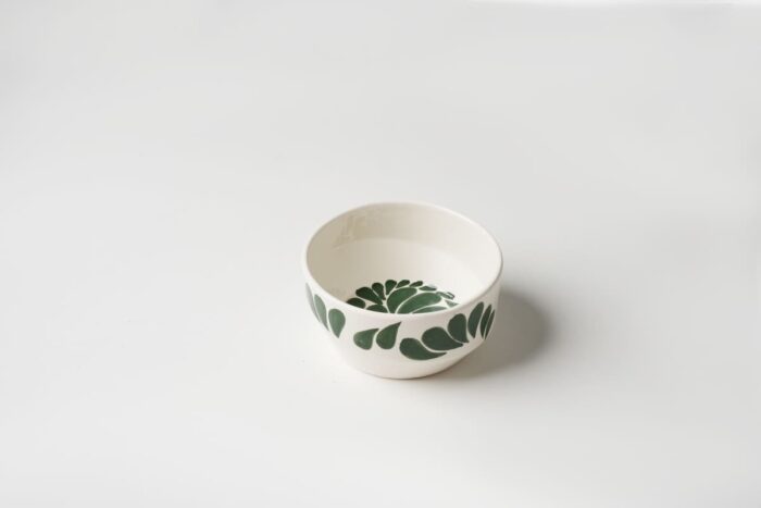 Service à table 21 pièces en céramique - Motif vert – Image 5