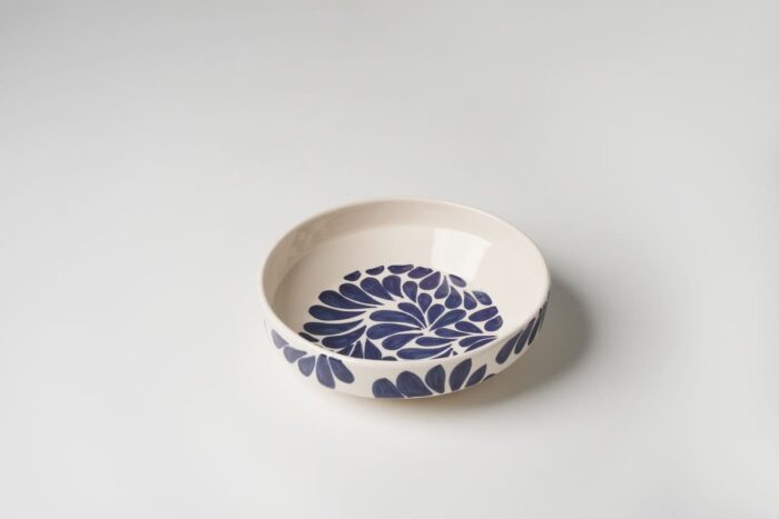 Service à table 21 pièces en céramique - Motif bleu – Image 4