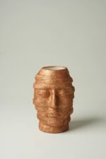Statuette décorative visage - Bronze