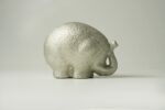 Statuette décorative éléphant - Argentée – Image 2