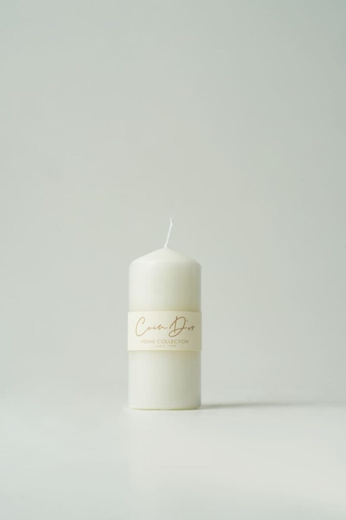 Bougie classique blanche – Image 1