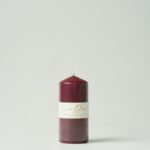 Bougie classique rouge bordeaux
