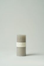 Bougie rustique grise – Image 2
