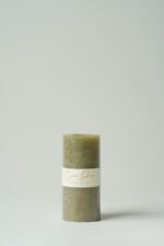 Bougie rustique verte – Image 2