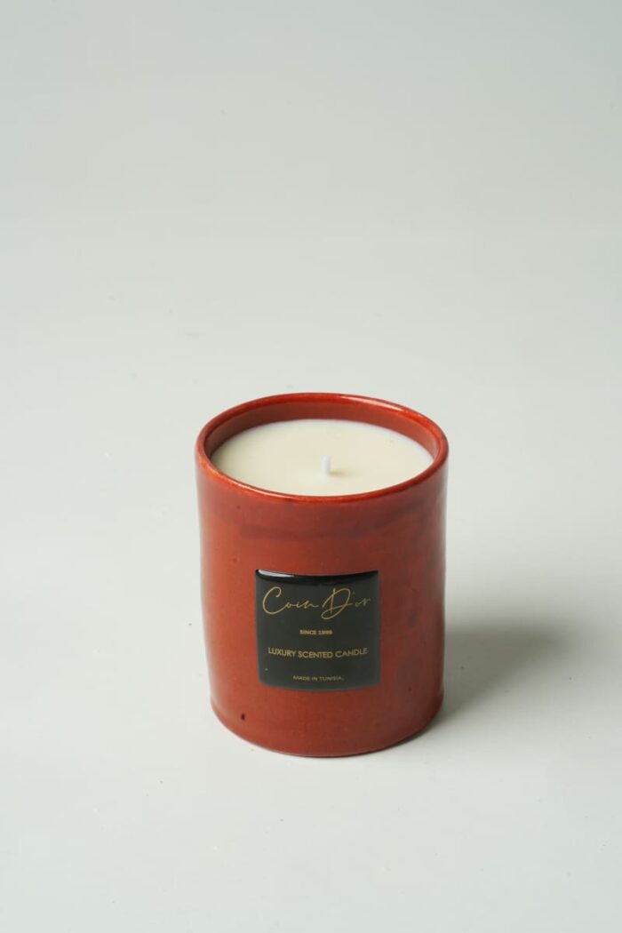 Bougie parfumée rouge - Orchidée – Image 1