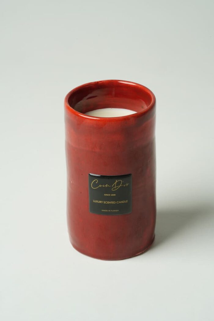 Bougie parfumée rouge - Orchidée – Image 2