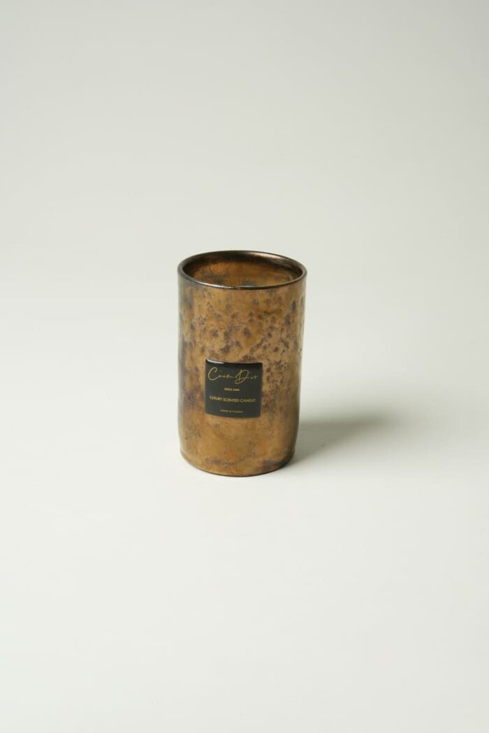Bougie parfumée bronze - Ambre noir – Image 2