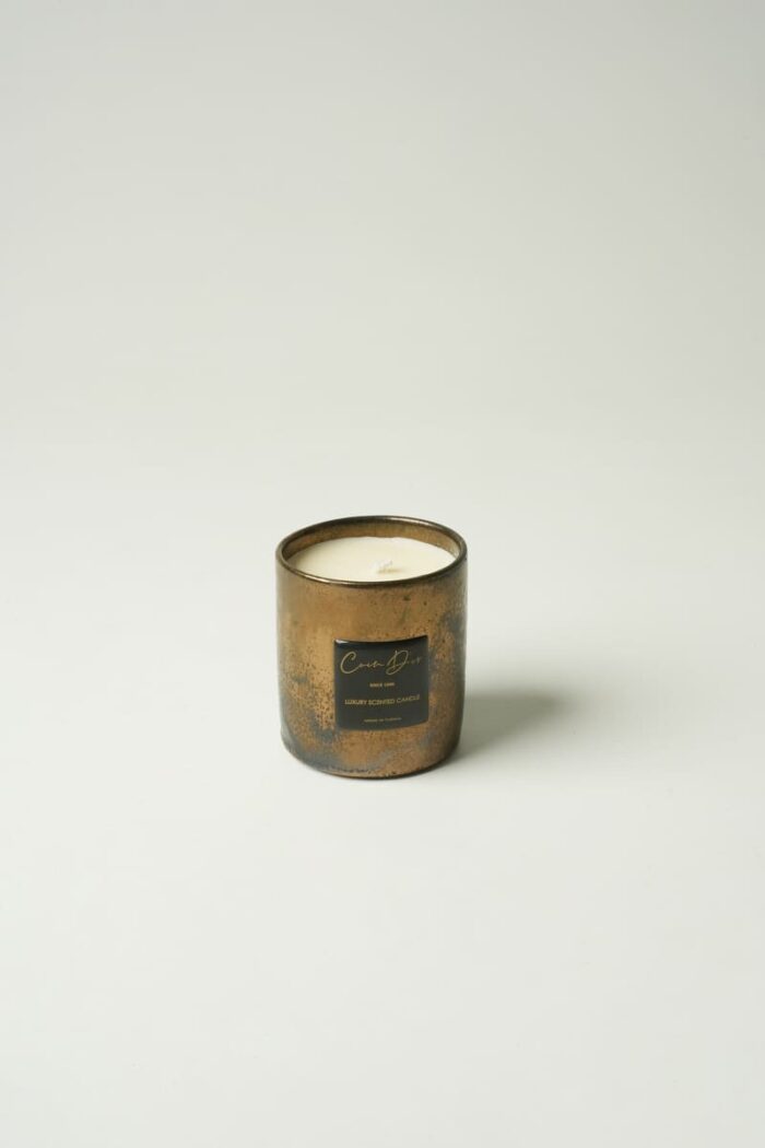 Bougie parfumée bronze - Ambre noir – Image 1