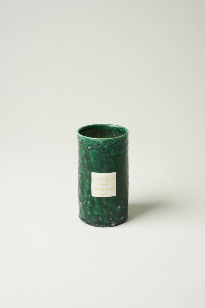 Bougie parfumée verte - Bois de santal – Image 2