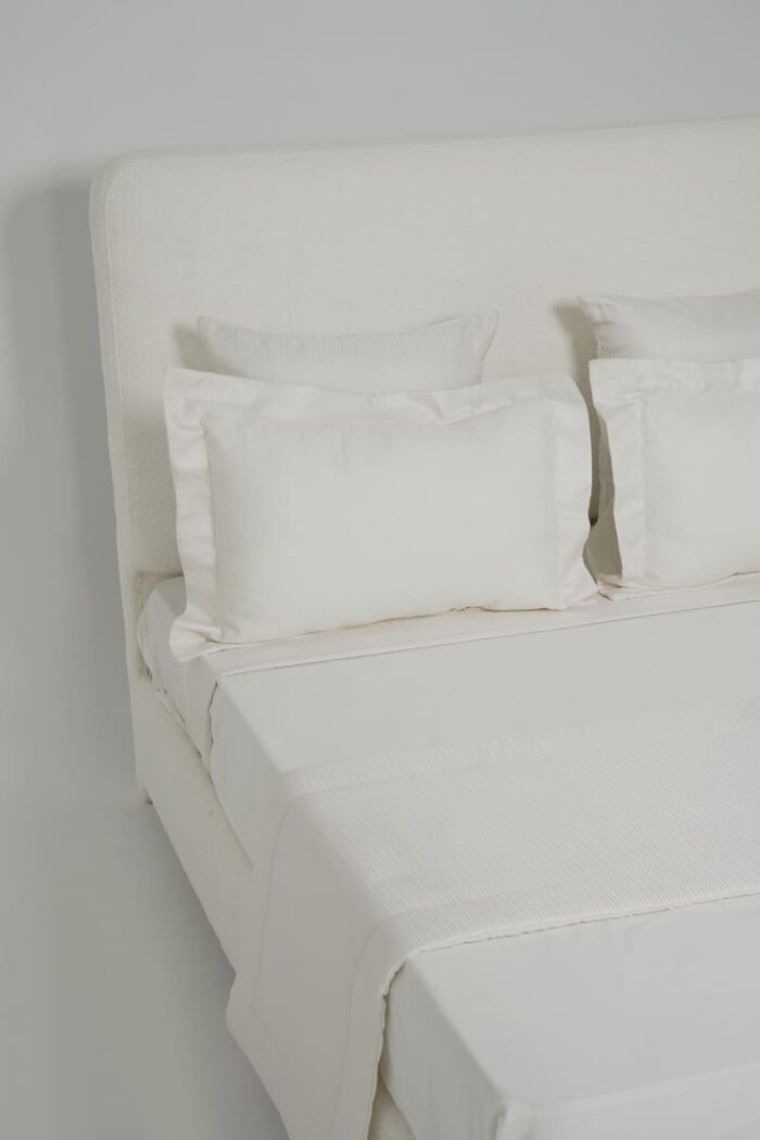 Parure de lit zigzag blanc cassé – Image 3