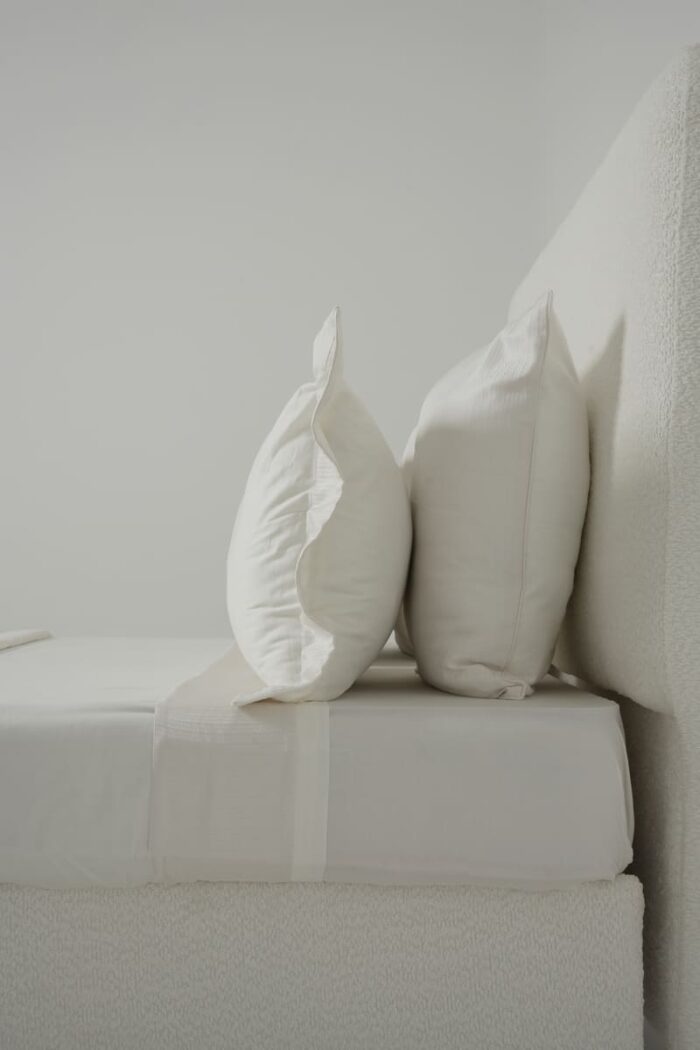 Parure de lit zigzag blanc cassé – Image 5
