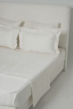 Parure de lit zigzag blanc cassé