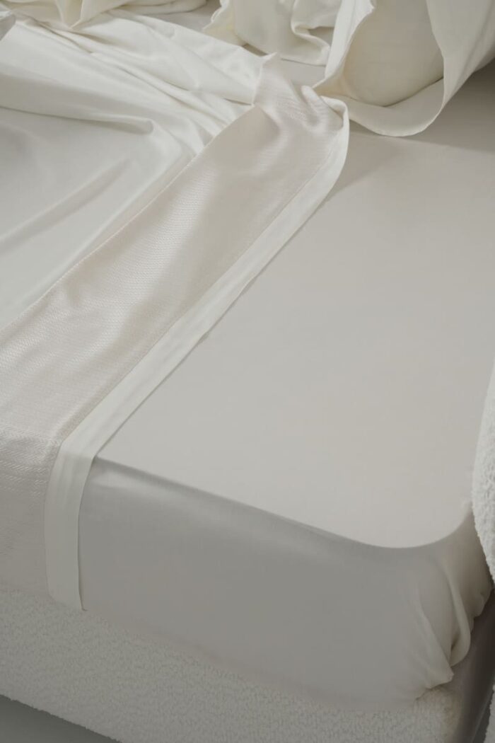 Parure de lit zigzag blanc cassé – Image 6