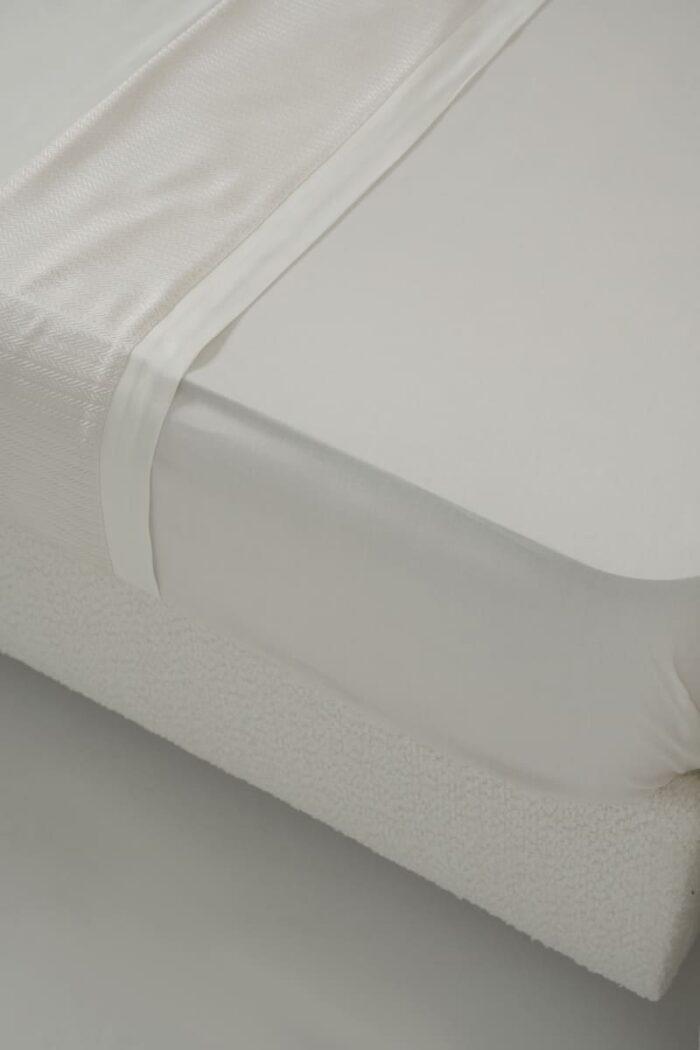Parure de lit zigzag blanc cassé – Image 7