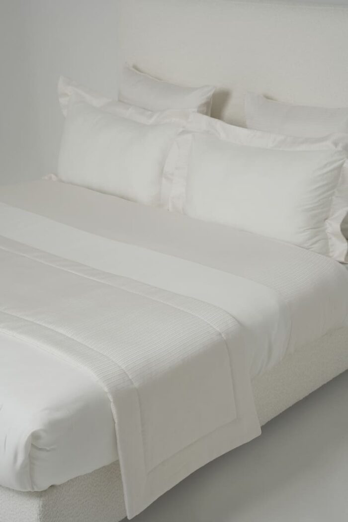Pack housse de couette zigzag blanc cassé – Image 1