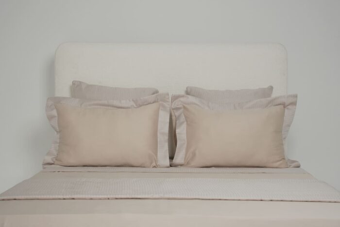 Parure de lit zigzag beige – Image 10