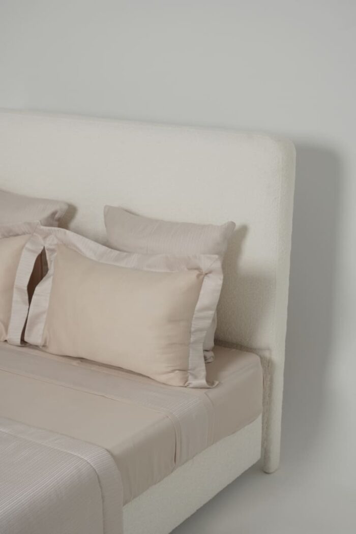 Parure de lit zigzag beige – Image 3