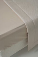 Chemin de lit zigzag beige – Image 5