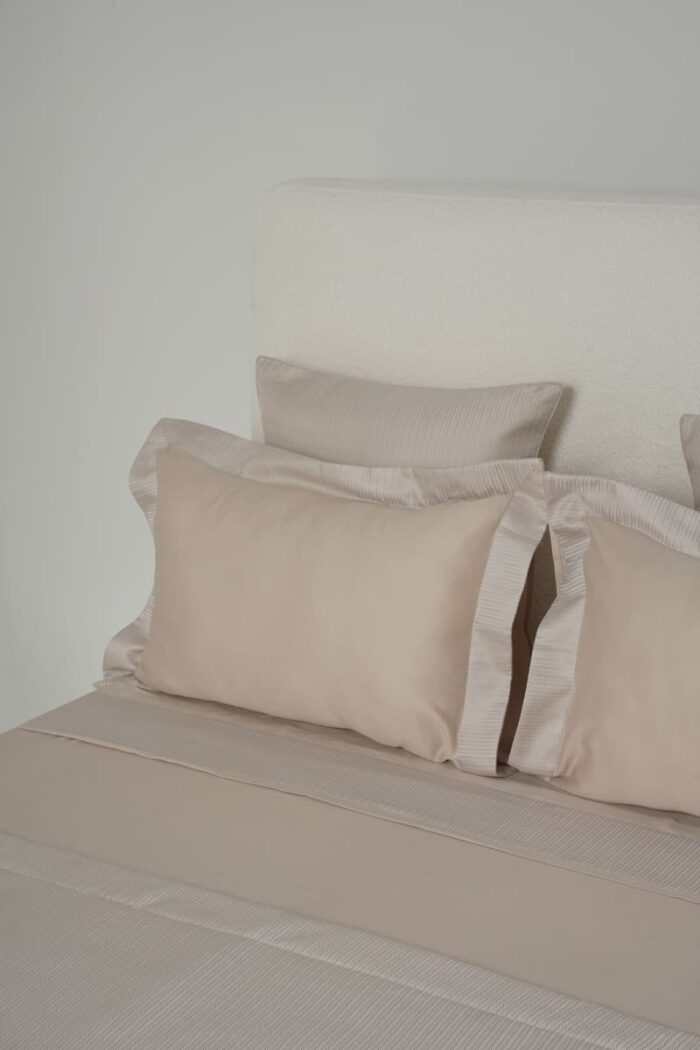 Parure de lit zigzag beige – Image 1