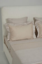 Parure de lit zigzag beige – Image 4