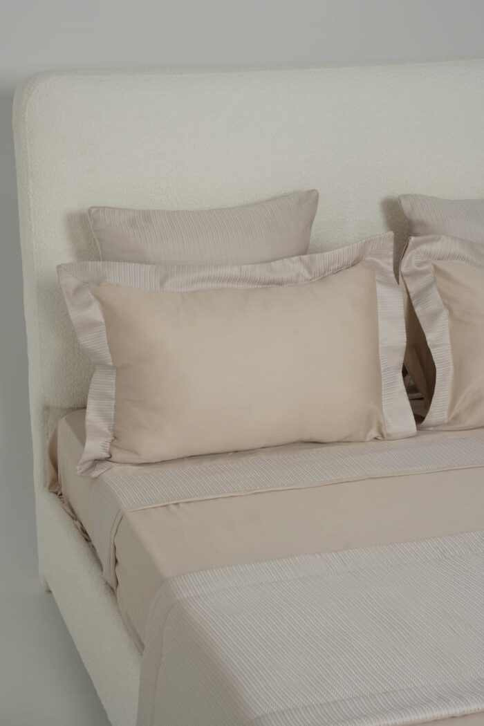Parure de lit zigzag beige – Image 4