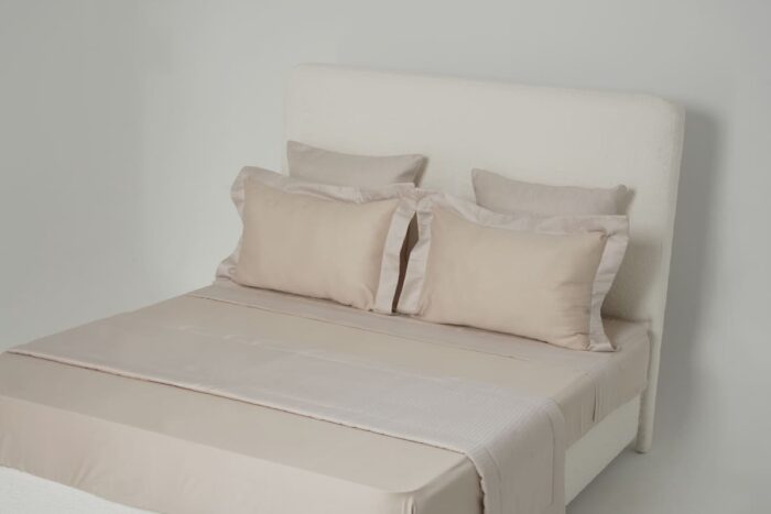 Parure de lit zigzag beige – Image 12