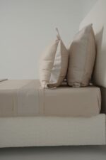 Parure de lit zigzag beige – Image 5