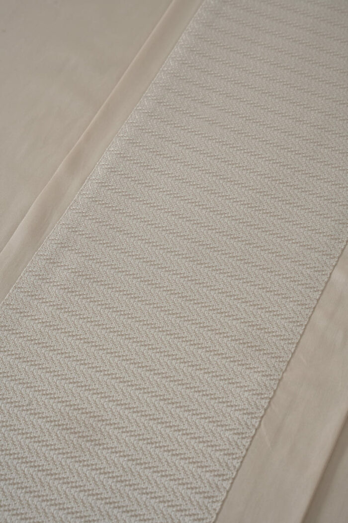 Parure de lit zigzag beige – Image 8